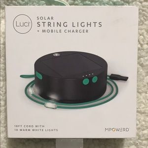 Solar string lights + mobile charger